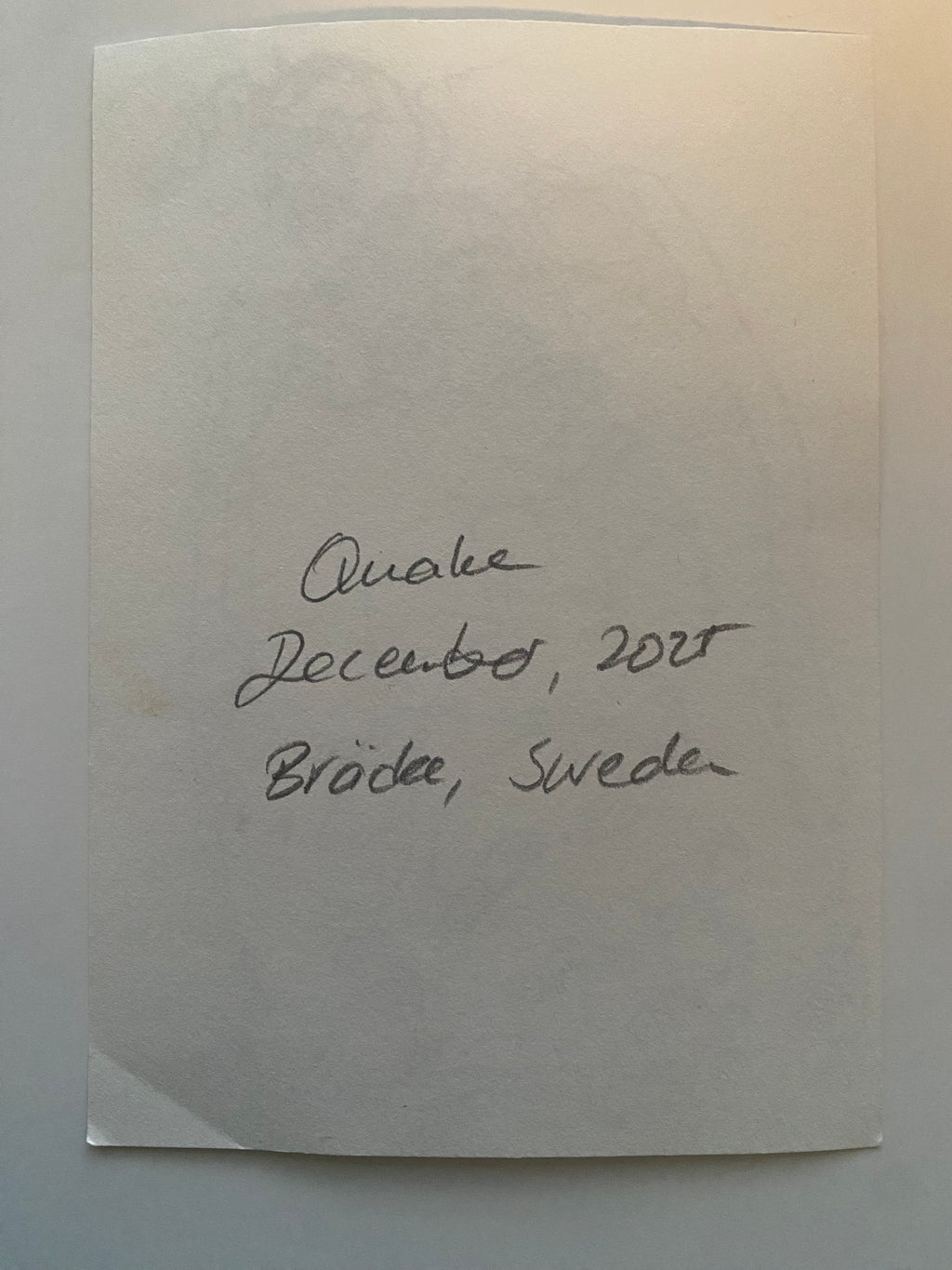 Quake No. 1 / 12Bräcke25 Collection